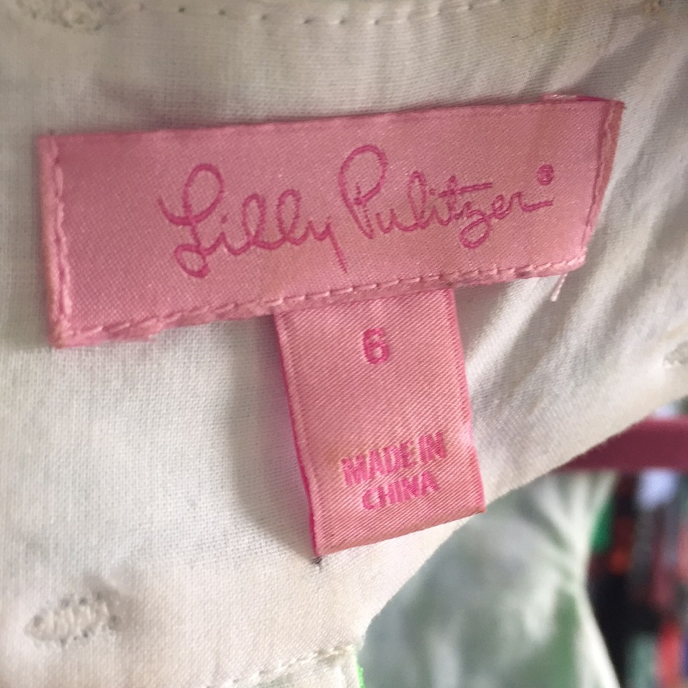 Lilly Pulitzer Trudy Go Go Green Shift Dress 6 - Picture 3 of 4